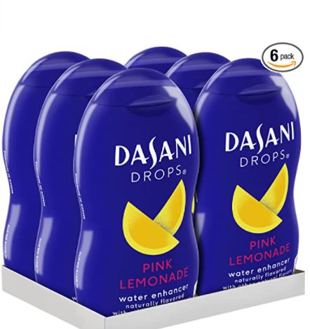 sodastream syrup alternatives: DASANI Drops Pink Lemonade Water Flavor Enhancer 