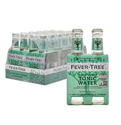 tonic water vs soda water: Fever-Tree Tonic Water Glass Bottles